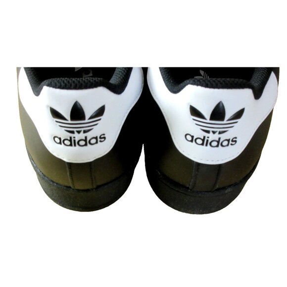 Adidas Men's Superstar Leather Shoes Core Black White Gold Sizes NIB EG4959 - Picture 5 of 5